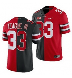 Ohio State Buckeyes Master Teague Iii Scarlet Black Split Edition Men Jersey Ohio State Buckeyes Master Teague Iii Scarlet Black Split Edition Men Jersey