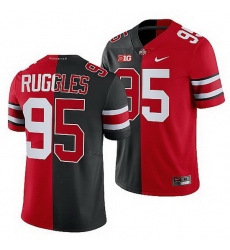 Ohio State Buckeyes Noah Ruggles Scarlet Black Split Edition Men Jersey Ohio State Buckeyes Noah Ruggles Scarlet Black Split Edition Men Jersey