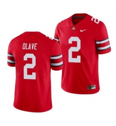 Youth Ohio State Buckeyes Chris Olave Scarlet Red Game Jersey Youth Ohio State Buckeyes Chris Olave Scarlet Red Game Jersey