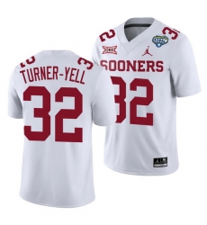 Oklahoma Sooners Delarrin Turner Yell White 2020 Cotton Bowl Classic College Football Jersey Oklahoma Sooners Delarrin Turner Yell White 2020 Cotton Bowl Classic College Football Jersey