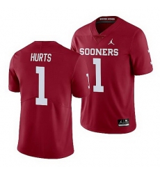 Oklahoma Sooners Jalen Hurts Crimson Limited Men'S Jersey Oklahoma Sooners Jalen Hurts Crimson Limited Men'S Jersey