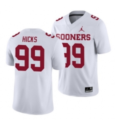 Oklahoma Sooners Marcus Hicks White College Football Men'S Jersey Oklahoma Sooners Marcus Hicks White College Football Men'S Jersey