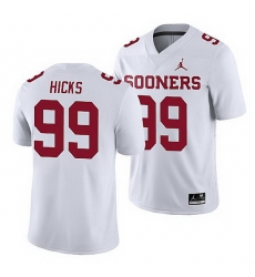 Oklahoma Sooners Marcus Hicks White Game Men'S Jersey Oklahoma Sooners Marcus Hicks White Game Men'S Jersey