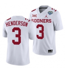 Oklahoma Sooners Mikey Henderson White 2020 Cotton Bowl Classic College Football Jersey Oklahoma Sooners Mikey Henderson White 2020 Cotton Bowl Classic College Football Jersey