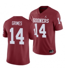 Oklahoma Sooners Reggie Grimes Crimson Game Men'S Jersey Oklahoma Sooners Reggie Grimes Crimson Game Men'S Jersey