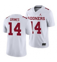 Oklahoma Sooners Reggie Grimes White Game Men'S Jersey Oklahoma Sooners Reggie Grimes White Game Men'S Jersey