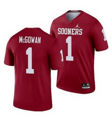 Oklahoma Sooners Seth Mcgowan Crimson Legend Men'S Jersey Oklahoma Sooners Seth Mcgowan Crimson Legend Men'S Jersey