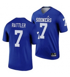 Oklahoma Sooners Spencer Rattler Blue Legend Men'S Jersey Oklahoma Sooners Spencer Rattler Blue Legend Men'S Jersey
