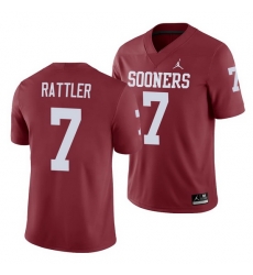 Oklahoma Sooners Spencer Rattler Crimson Game Men'S Jersey Oklahoma Sooners Spencer Rattler Crimson Game Men'S Jersey