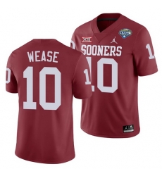 Oklahoma Sooners Theo Wease Crimson 2020 Cotton Bowl Classic College Football Jersey Oklahoma Sooners Theo Wease Crimson 2020 Cotton Bowl Classic College Football Jersey