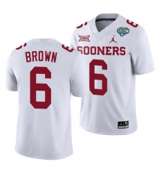 Oklahoma Sooners Tre Brown White 2020 Cotton Bowl Classic College Football Jersey Oklahoma Sooners Tre Brown White 2020 Cotton Bowl Classic College Football Jersey