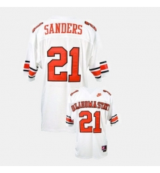 Men Oklahoma State Cowboys And Cowgirls Barry Sanders College Football White Jersey Men Oklahoma State Cowboys And Cowgirls Barry Sanders College Football White Jersey