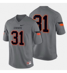 Men Oklahoma State Cowboys And Cowgirls College Football Gray Jersey Men Oklahoma State Cowboys And Cowgirls College Football Gray Jersey