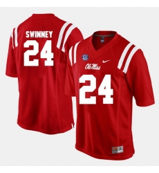 Eric Swinney Red Ole Miss Rebels Alumni Football Game Jersey Eric Swinney Red Ole Miss Rebels Alumni Football Game Jersey