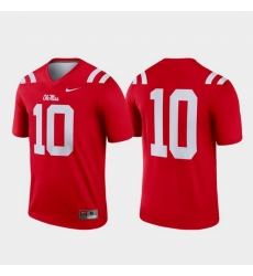 Men Ole Miss Rebels 10 Red Legend College Football Jersey Men Ole Miss Rebels 10 Red Legend College Football Jersey