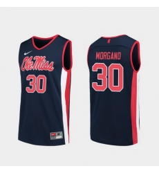 Men Ole Miss Rebels Antonio Morgano Navy Replica College Basketball Jersey Men Ole Miss Rebels Antonio Morgano Navy Replica College Basketball Jersey