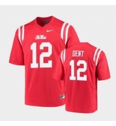 Men Ole Miss Rebels Kinkead Dent College Football Red Game Jersey Men Ole Miss Rebels Kinkead Dent College Football Red Game Jersey