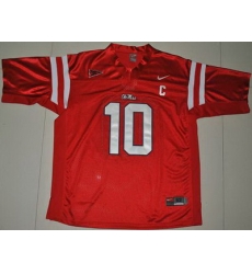Rebels #10 Eli Manning Red Embroidered NCAA Jersey Rebels #10 Eli Manning Red Embroidered NCAA Jersey