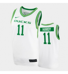 Men Oregon Ducks Amauri Hardy College Basketball White Replica 2020 21 Jersey Men Oregon Ducks Amauri Hardy College Basketball White Replica 2020 21 Jersey