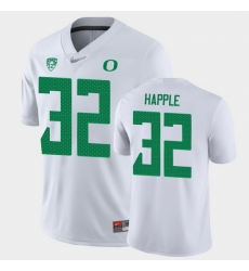 Men Oregon Ducks Jordan Happle Game White College Football Jersey Men Oregon Ducks Jordan Happle Game White College Football Jersey