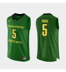 Men Oregon Ducks Miles Norris Apple Green Authentic College Basketball Jersey Men Oregon Ducks Miles Norris Apple Green Authentic College Basketball Jersey