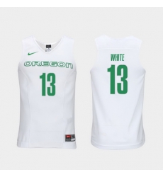 Men Oregon Ducks Paul White White Elite Authentic Performance College Basketball Jersey Men Oregon Ducks Paul White White Elite Authentic Performance College Basketball Jersey