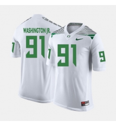 Men Oregon Ducks Tony Washington Jr. College Football White Jersey Men Oregon Ducks Tony Washington Jr. College Football White Jersey