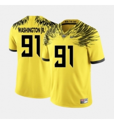 Men Oregon Ducks Tony Washington Jr. College Football Yellow Jersey Men Oregon Ducks Tony Washington Jr. College Football Yellow Jersey