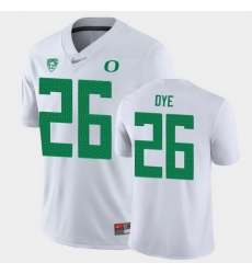 Men Oregon Ducks Travis Dye Game White College Football Jersey Men Oregon Ducks Travis Dye Game White College Football Jersey