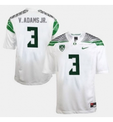 Men Oregon Ducks Vernon Adams College Football White Jersey Men Oregon Ducks Vernon Adams College Football White Jersey