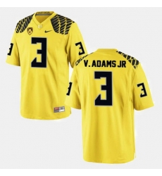 Men Oregon Ducks Vernon Adams College Football Yellow Jersey Men Oregon Ducks Vernon Adams College Football Yellow Jersey
