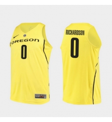 Men Oregon Ducks Will Richardson Yellow Authentic College Basketball Jersey Men Oregon Ducks Will Richardson Yellow Authentic College Basketball Jersey