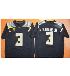 Oregon Ducks #3 Vernon Adams Jr. Olive Black(White No.) Stitched NCAA Jersey Oregon Ducks #3 Vernon Adams Jr. Olive Black(White No.) Stitched NCAA Jersey