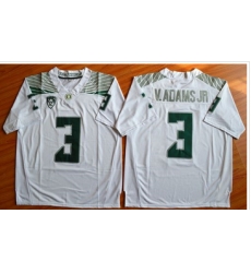Oregon Ducks #3 Vernon Adams Jr. Olive White Stitched NCAA Jersey Oregon Ducks #3 Vernon Adams Jr. Olive White Stitched NCAA Jersey