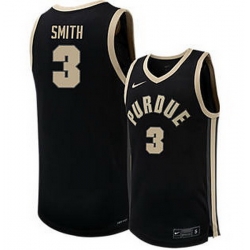 Men Purdue #3 Braden Smith Black NCAA Basketball Jersey