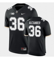Men Purdue Boilermakers Jaylan Alexander College Football Game Black Jersey Men Purdue Boilermakers Jaylan Alexander College Football Game Black Jersey