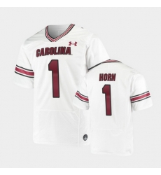 Men South Carolina Gamecocks Jaycee Horn Replica White Premiere Football Jersey Men South Carolina Gamecocks Jaycee Horn Replica White Premiere Football Jersey