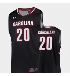 Men South Carolina Gamecocks Tommy Corchiani Black Replica College Basketball Jersey Men South Carolina Gamecocks Tommy Corchiani Black Replica College Basketball Jersey