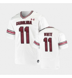Men South Carolina Gamecocks Zaquandre White Replica White Premiere Football Jersey Men South Carolina Gamecocks Zaquandre White Replica White Premiere Football Jersey