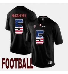 Christian Mccaffrey Black Stanford Cardinal Us Flag Fashion Jersey Christian Mccaffrey Black Stanford Cardinal Us Flag Fashion Jersey