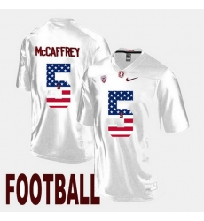 Christian Mccaffrey White Stanford Cardinal Us Flag Fashion Jersey Christian Mccaffrey White Stanford Cardinal Us Flag Fashion Jersey