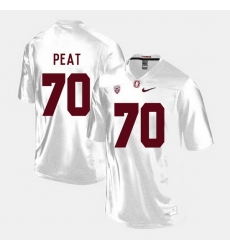 Men Stanford Cardinal Andrus Peat College Football White Jersey Men Stanford Cardinal Andrus Peat College Football White Jersey