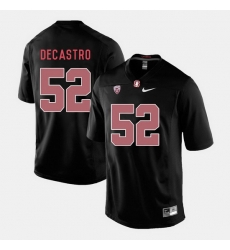 Men Stanford Cardinal David Decastro College Football Black Jersey Men Stanford Cardinal David Decastro College Football Black Jersey