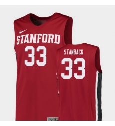 Men Stanford Cardinal Trevor Stanback Red Replica College Basketball Jersey Men Stanford Cardinal Trevor Stanback Red Replica College Basketball Jersey