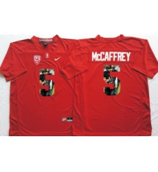 Stanford Cardinal 5 Christian McCaffrey Red Portrait Number College Jersey Stanford Cardinal 5 Christian McCaffrey Red Portrait Number College Jersey