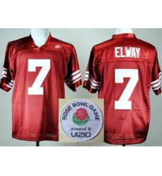 Stanford Cardinals 7 John Elway Red College Football NCAA Jerseys 2014 Rose Bowl Game Patch Stanford Cardinals 7 John Elway Red College Football NCAA Jerseys 2014 Rose Bowl Game Patch