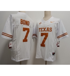 Texas Longhorns #7 Isaiah Bond White F U S E Jersey Texas Longhorns #7 Isaiah Bond White F U S E Jersey