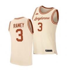 Texas Longhorns Courtney Ramey Cream Retro Texas Longhorns Jersey Texas Longhorns Courtney Ramey Cream Retro Texas Longhorns Jersey
