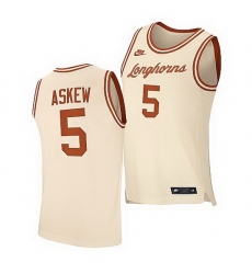 Texas Longhorns Devin Askew White Retro 2021 Top Transfers Jersey Texas Longhorns Devin Askew White Retro 2021 Top Transfers Jersey