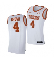 Texas Longhorns Greg Brown White Alumni Player Texas Longhorns Jersey Texas Longhorns Greg Brown White Alumni Player Texas Longhorns Jersey
